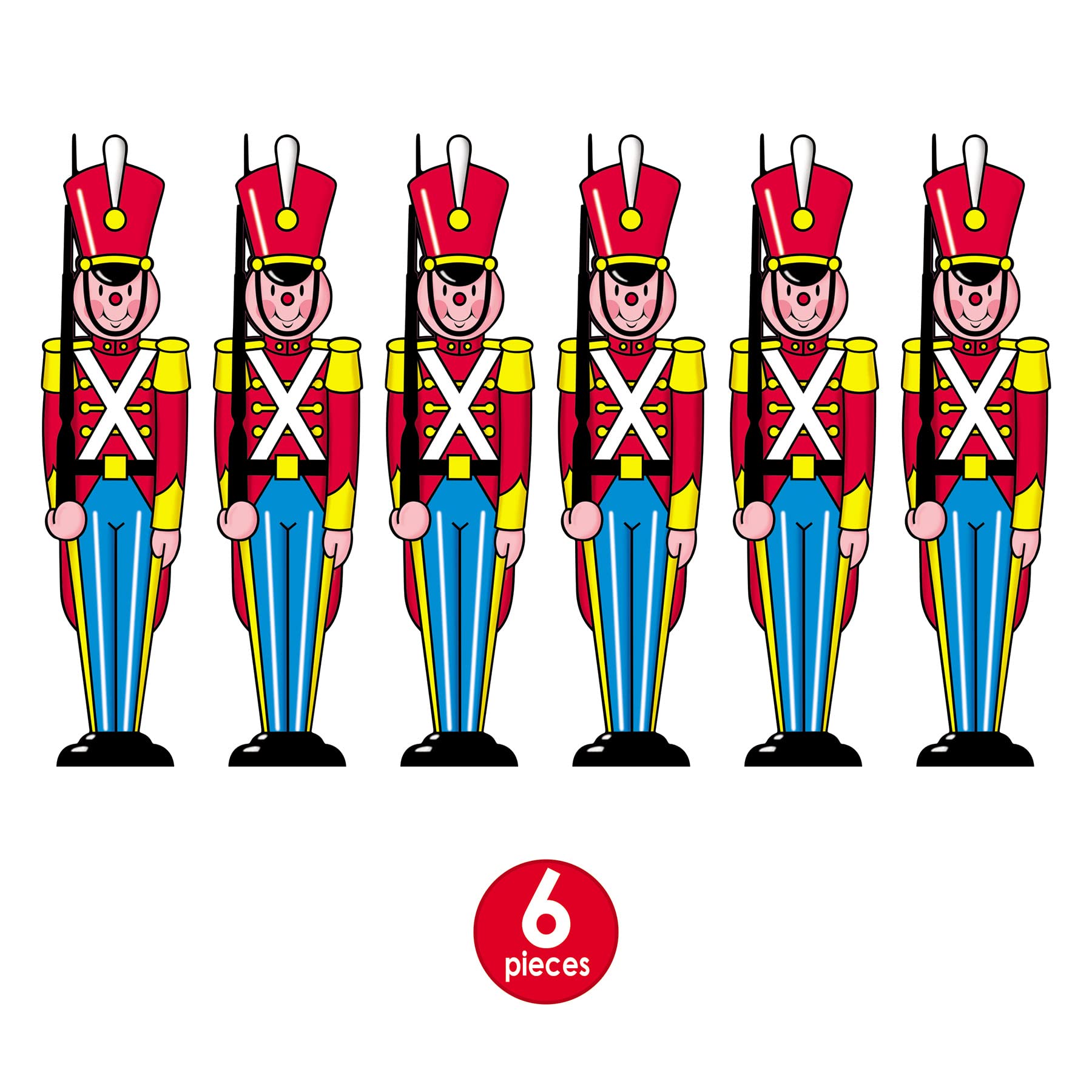 Amazon.com: Toy Soldier Cutout Pack of 6 : Home & Kitchen